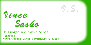 vince sasko business card